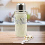 13040 Stainless Steel Vacuum Insulated Water Bottle  Leak Proof Flask For Tea Coffee  Reusable Water Bottle With Hanging Strap  Bottle For Hot  Cold Drinks Wide Mouth Water Flask (900 Ml)