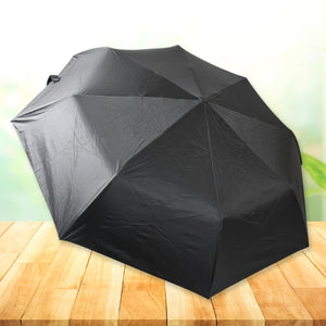 12744 2 Fold Manual Open Umbrella Windproof Sunproof  Rainproof With Sturdy Steel Shaft  Wrist Straps  Easy To Hold  Carry  Umbrella For Women Men  Kids