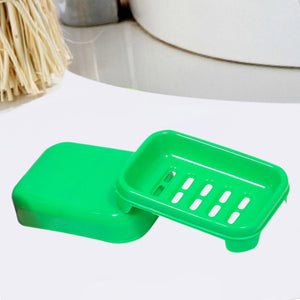 1128 Covered Soap Keeping Plastic Case For Bathroom Use