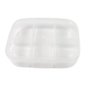 Plastic 5- Compartment Excellent Container Reusable Lunch Box (1 Pc)