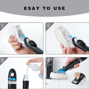 Dish Scrubber With Soap Dispenser Soap Dispensing Dish Brush Set (1 Set)