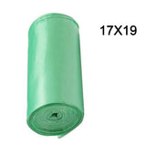 1581 Green Compostable Corn Starch Garbage Bags (17 X 19)