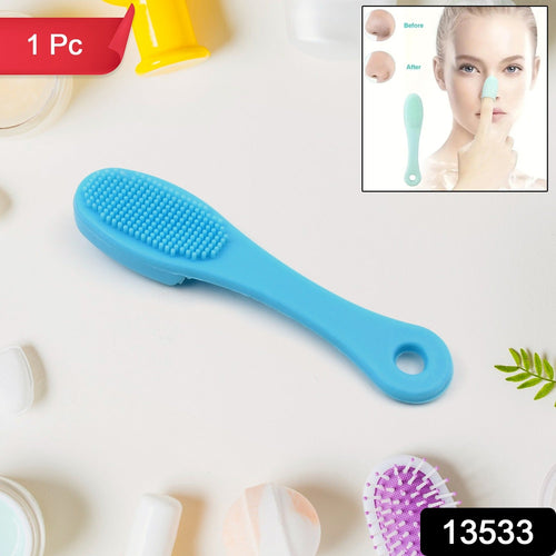 Silicone Makeup Cleaning Tool Finger Wash Face Scrubber Facial Cleansing Brush (1 Pc  Mix Color)