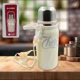 13040 Stainless Steel Vacuum Insulated Water Bottle  Leak Proof Flask For Tea Coffee  Reusable Water Bottle With Hanging Strap  Bottle For Hot  Cold Drinks Wide Mouth Water Flask (900 Ml)