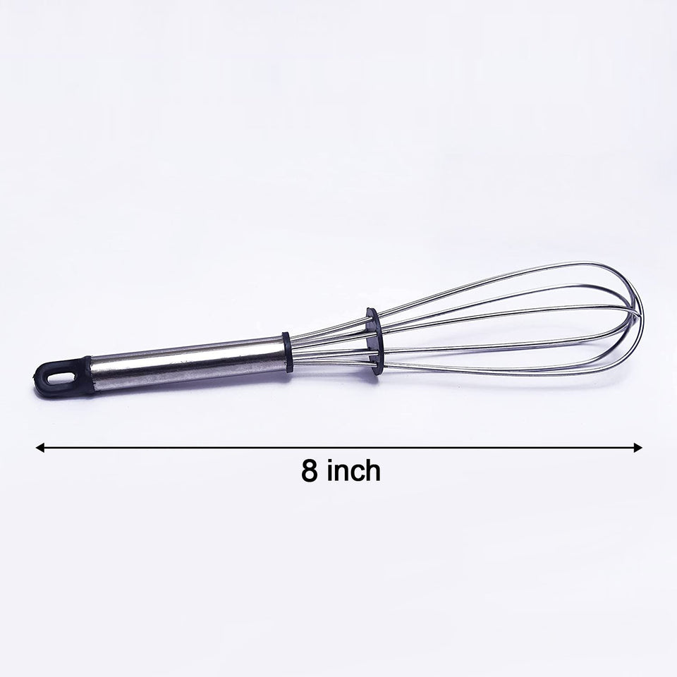 2569 Stainless Steel Wire Whiskballoon Whiskegg Frother Milk  Egg Beater (8 Inch)